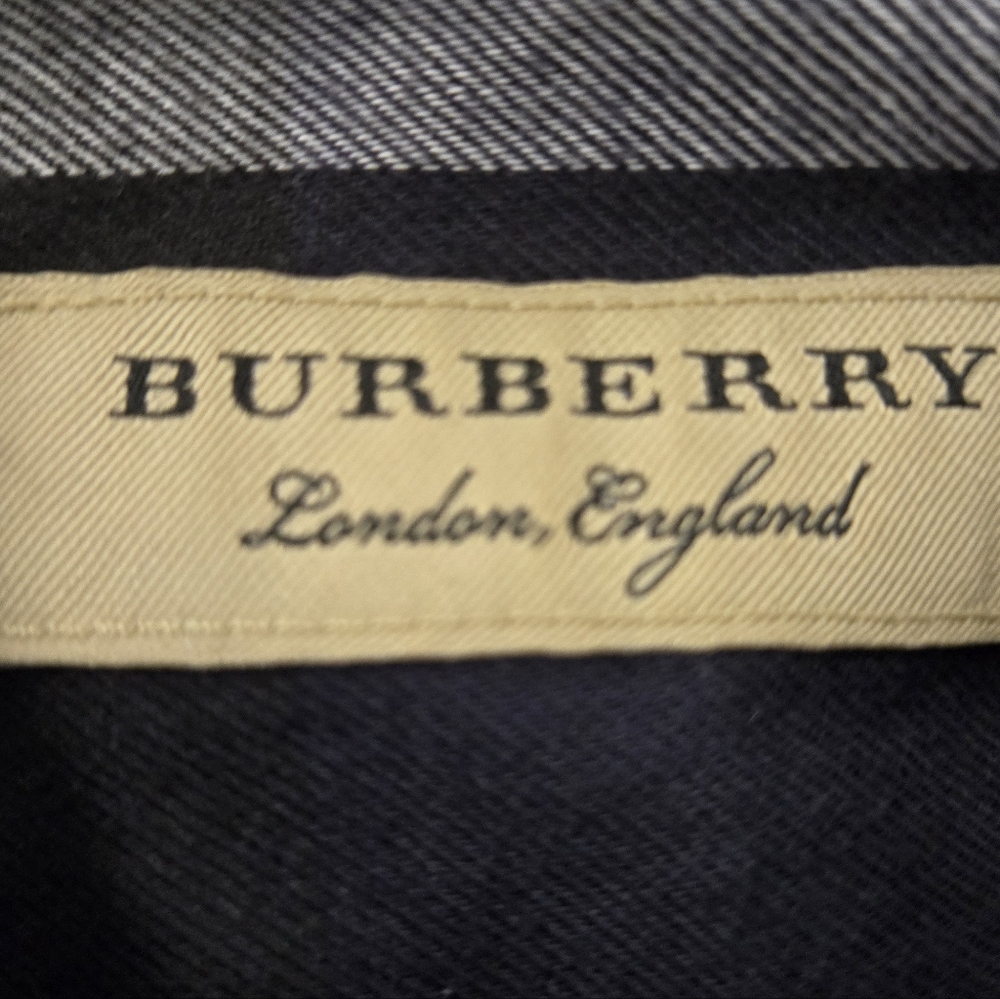 Burberry London Plaid Cotton Shirt Sz Large - Picture 4 of 14